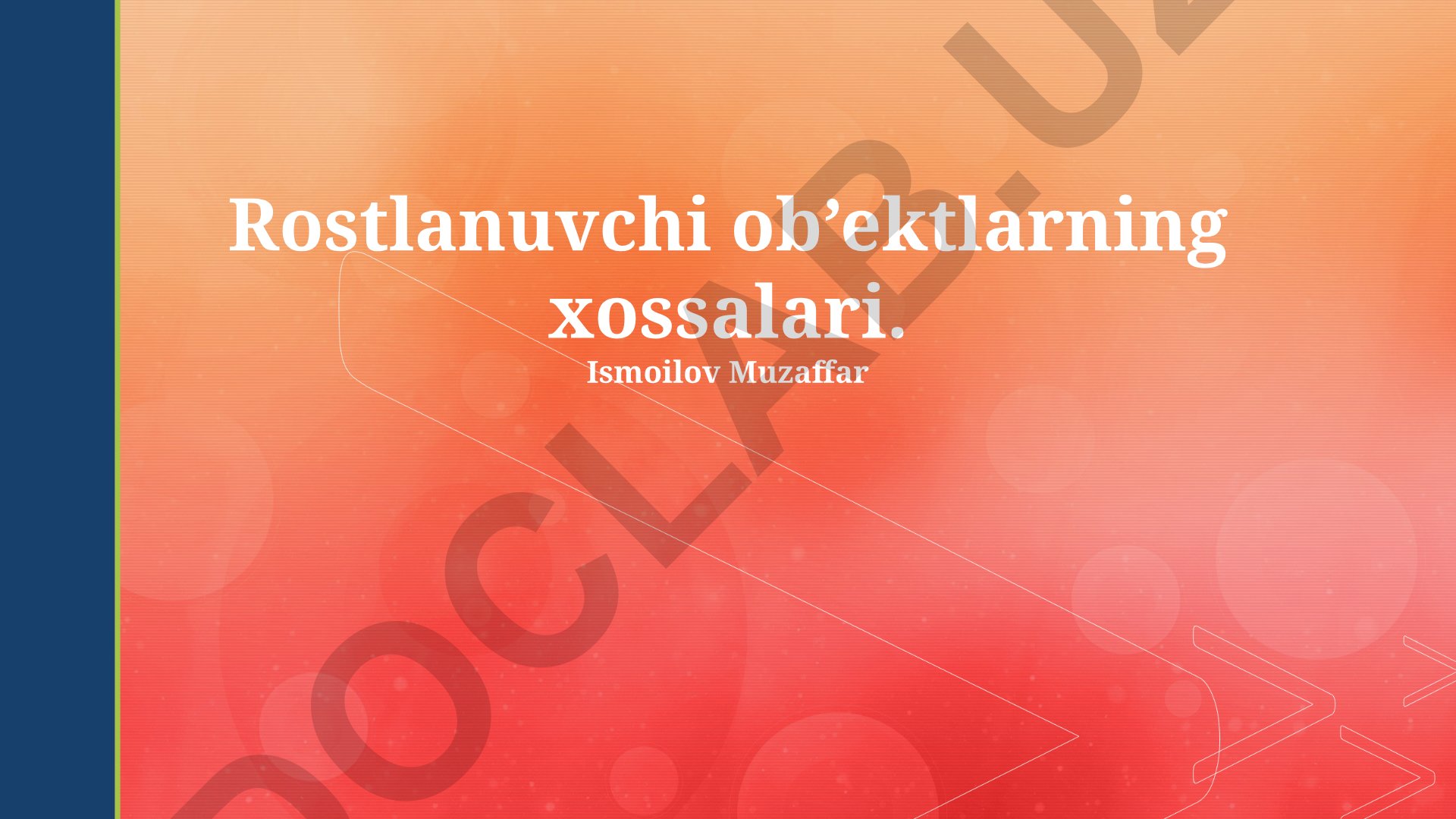 Aylanma harakatdagi jism xossalari va inertsiya momenti