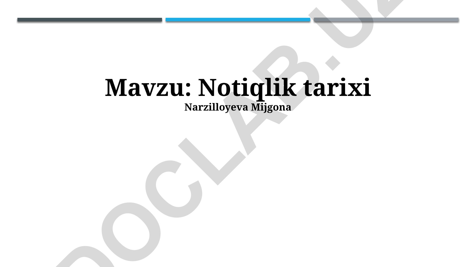 Notiqlik tarixi