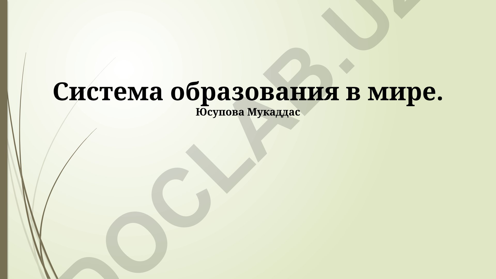 Система образования в мире: сравнение показателей, тенденций и перспектив