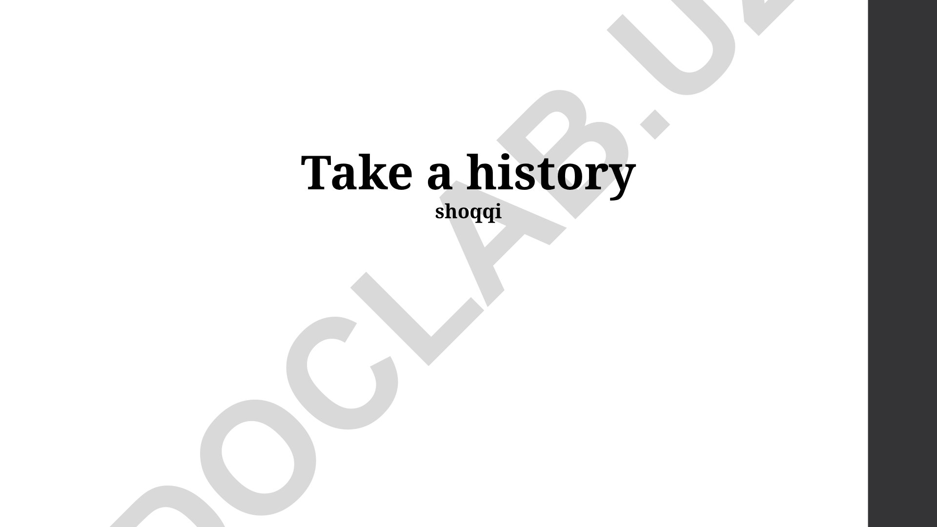 Understanding the Past, Shaping the Future, Learning from History