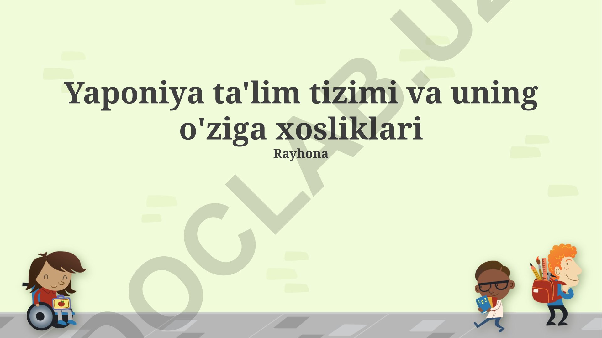 Yaponiya ta'lim tizimi va uning o'ziga xosliklari