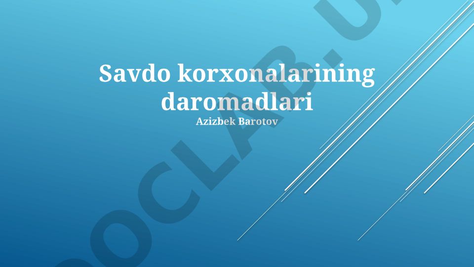 Savdo korxonalarining daromadlari: mohiyati, hisoblash va tahlil