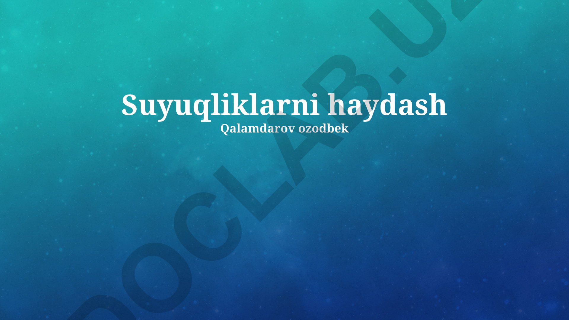 Suyuqliklarni distillash usullari va amaliy qo'llanilishi