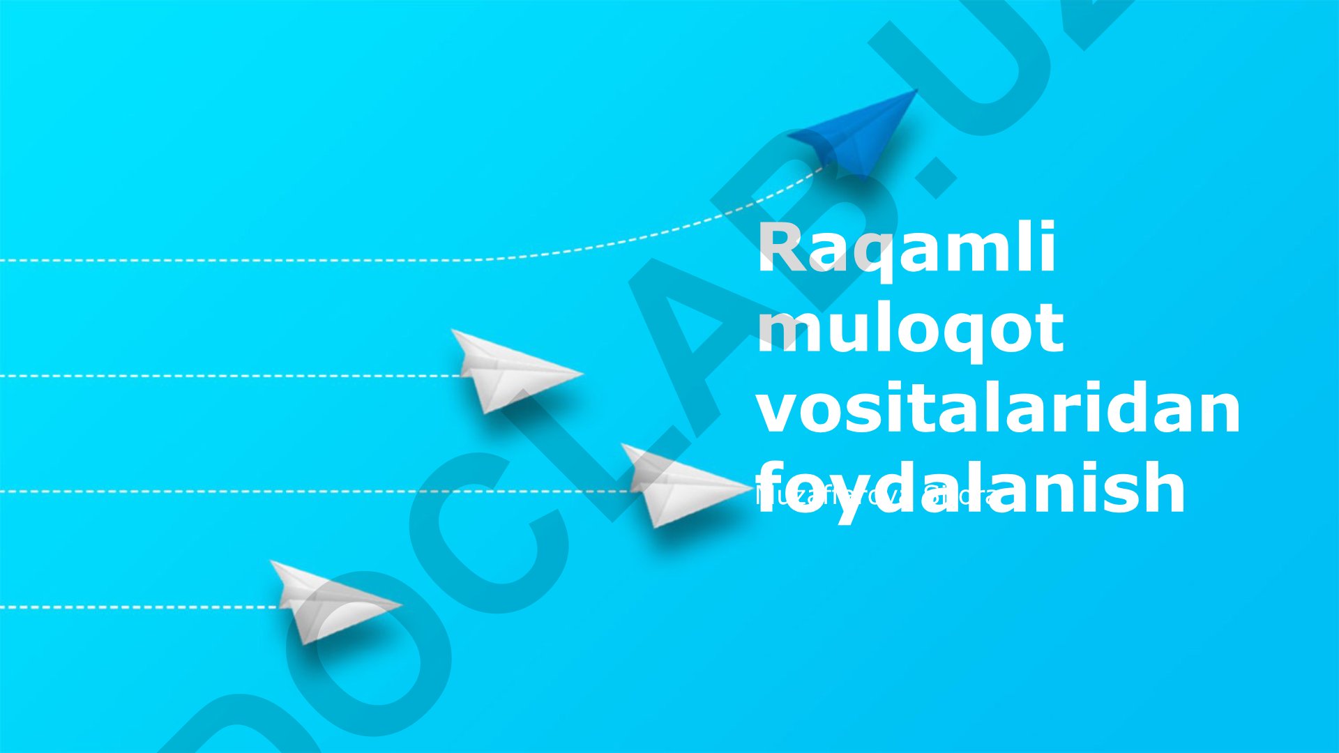 Raqamli aloqa vositalaridan samarali foydalanish strategiyasi