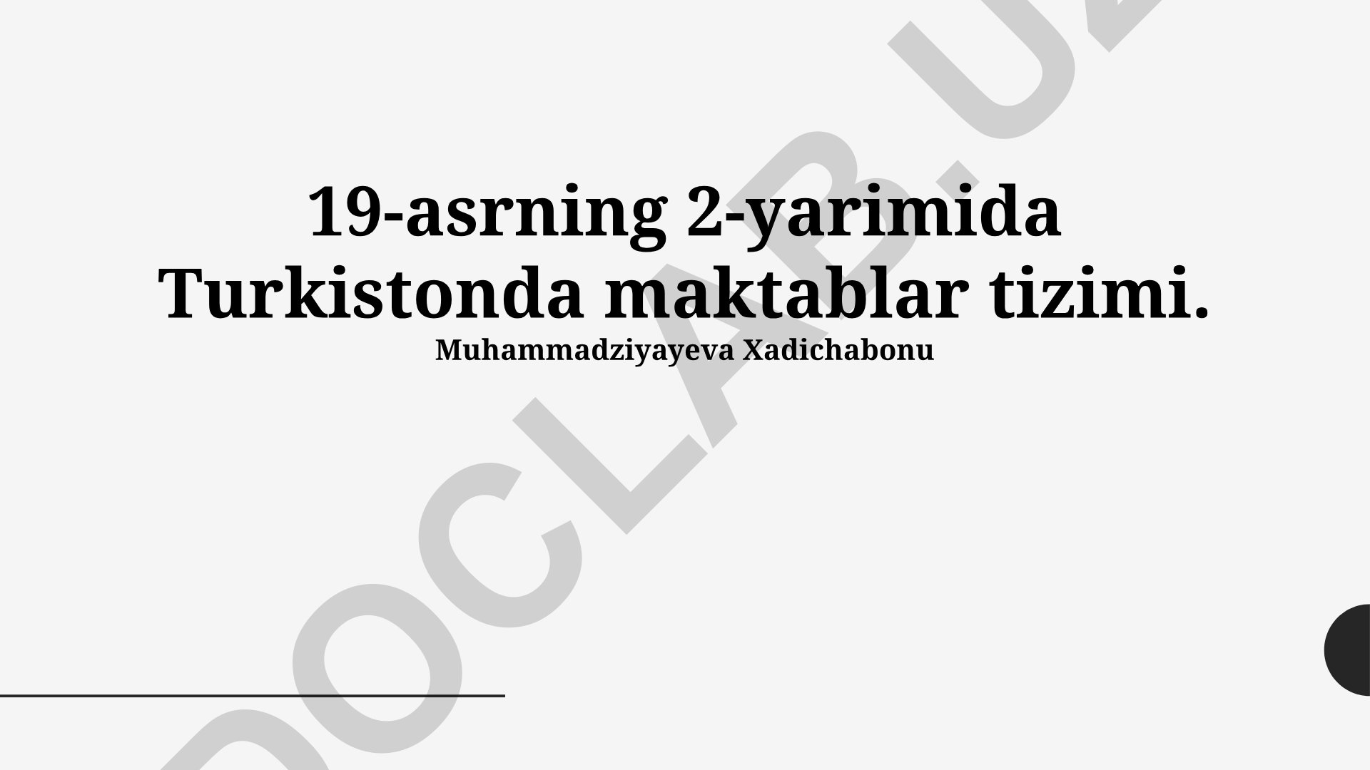 19-asrning ikkinchi yarmida Turkistonda maktablar tizimi