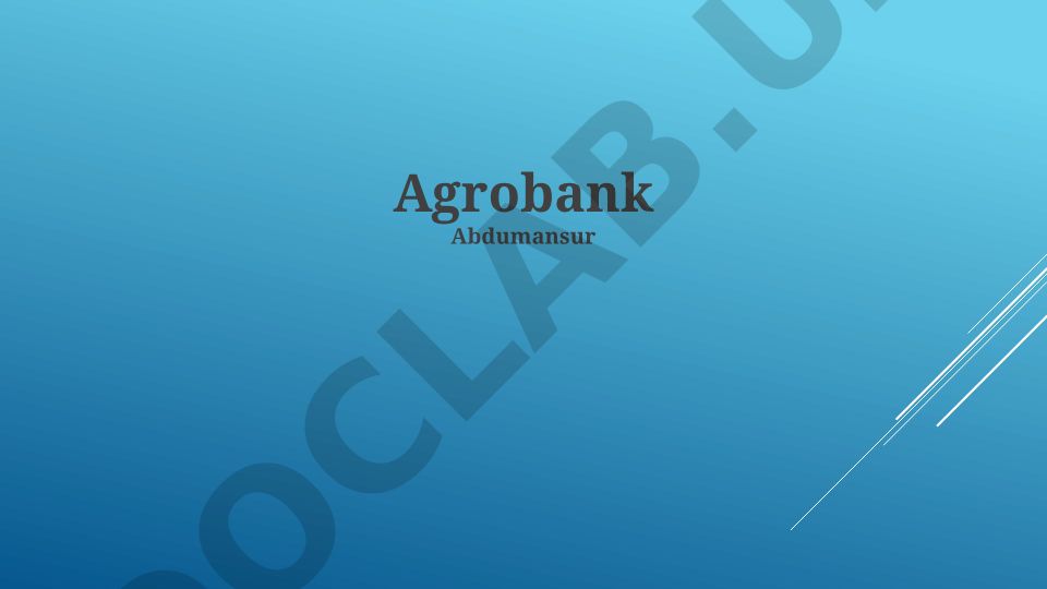 Agrobank va Malayziya qishloq xo'jaligiga ta'siri