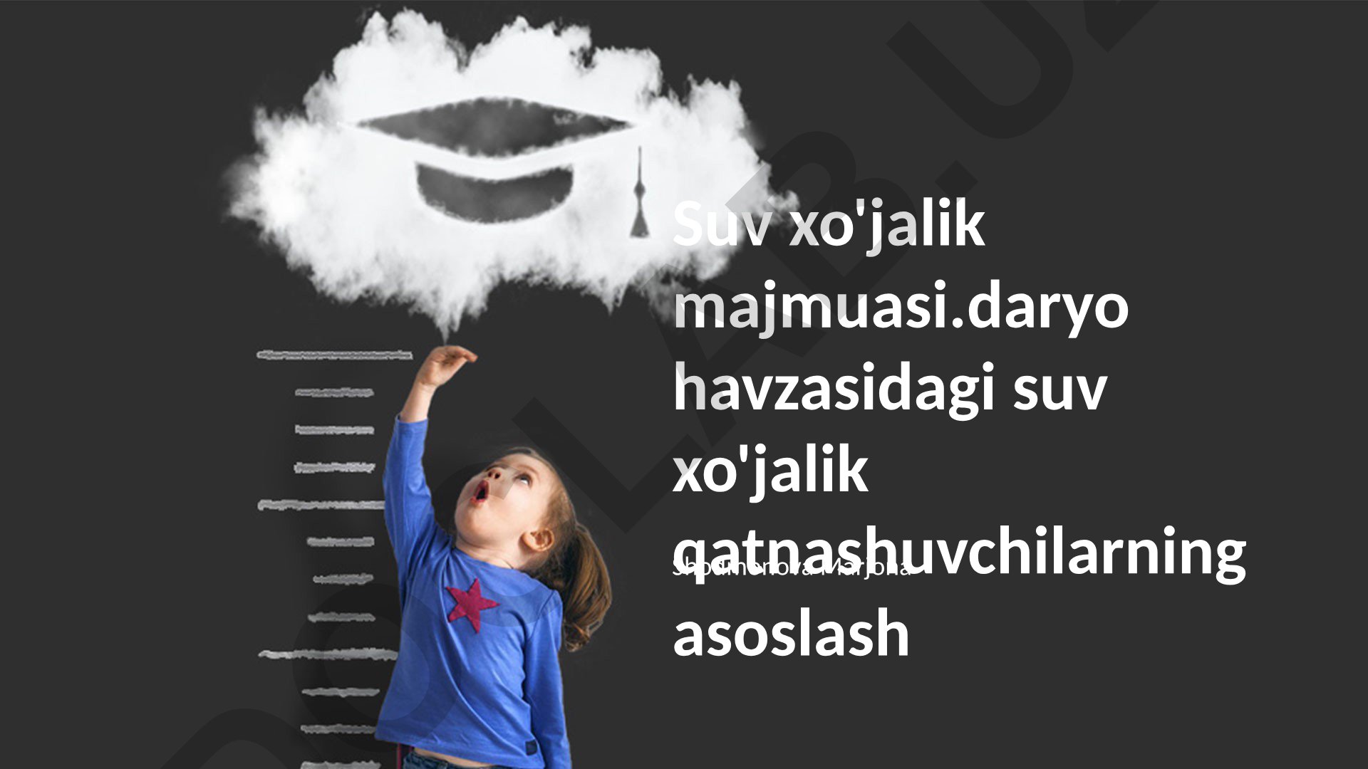 Daryo havzasida suv xo'jalik qatnashuvchilarning asoslanishi va suv boshqaruvi