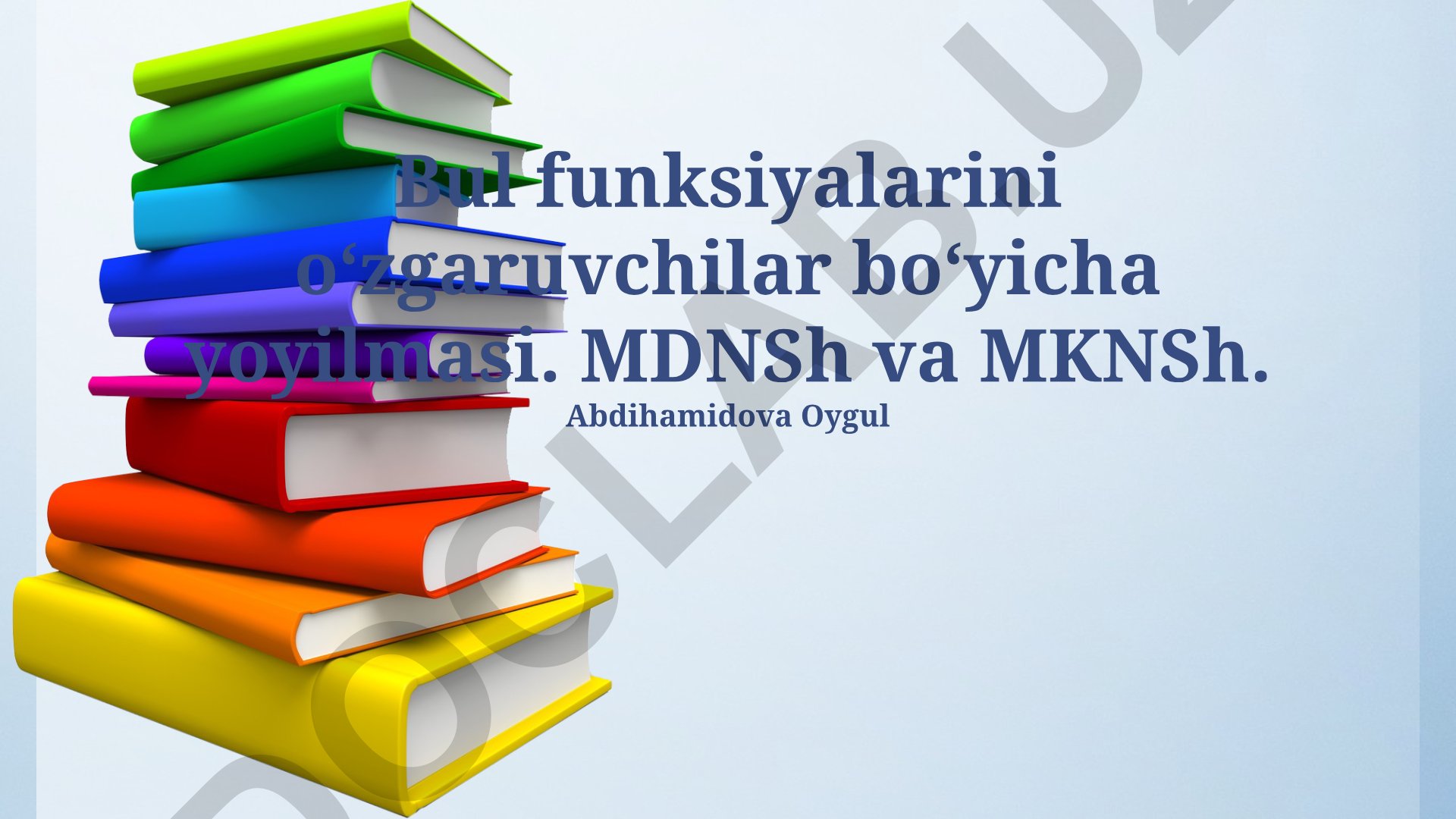 MDNF va KNF: Ta'riflar, xususiyatlar va soddalashtirish usullari