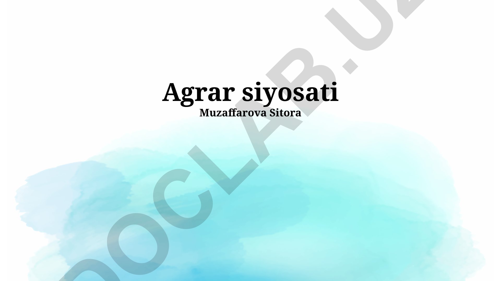 Agrar siyosati