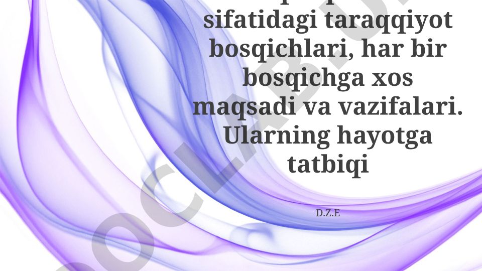 Matematikaning fan va o'quv predmeti sifatidagi taraqqiyot bosqichlari