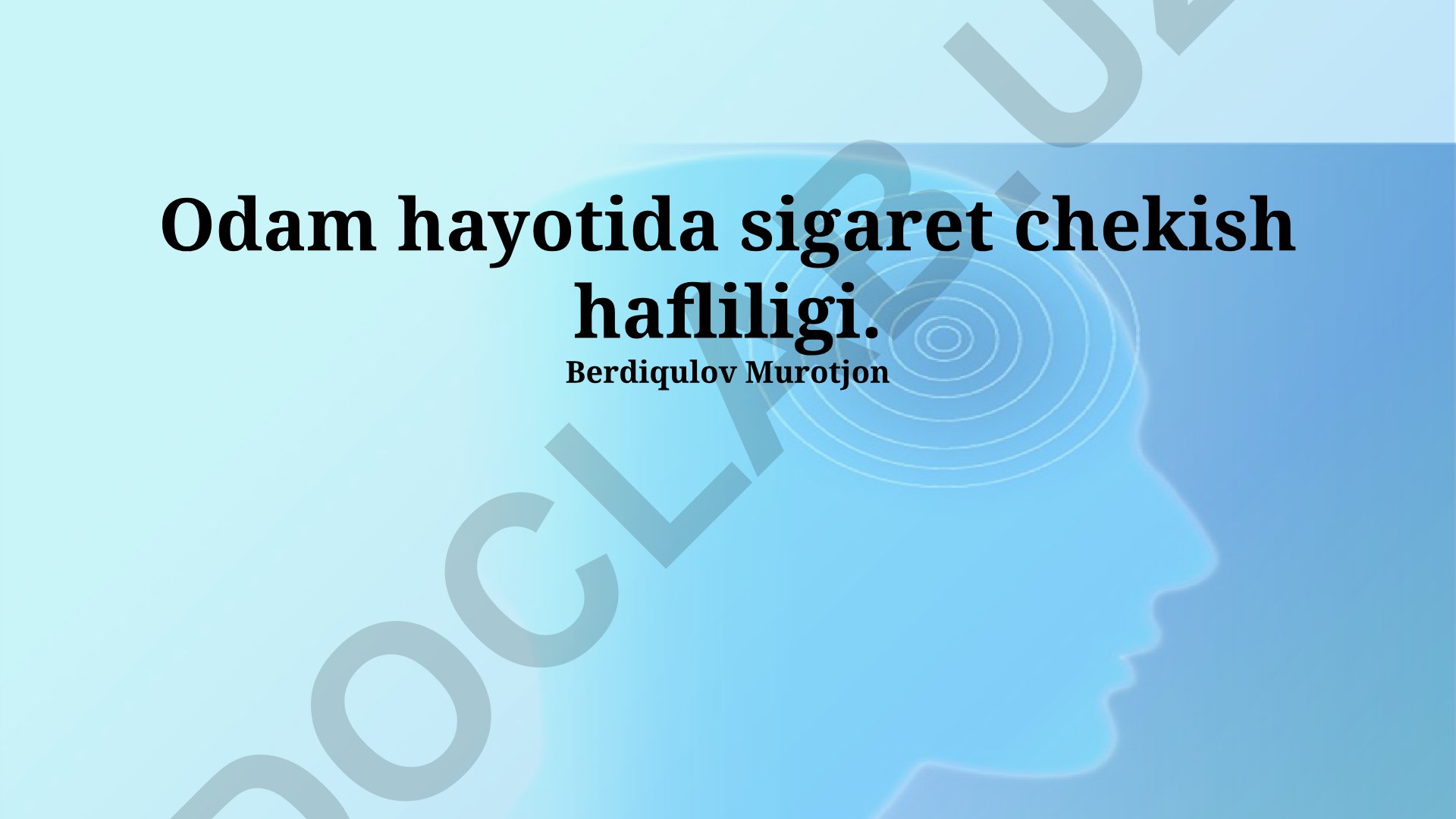 Sigaret chekishning sog'liqqa, ijtimoiy va iqtisodiy oqibatlari