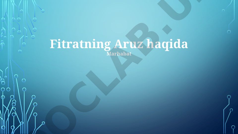 Fitratning Aruz: Xususiyatlari, Tuzilishi va Tarixi
