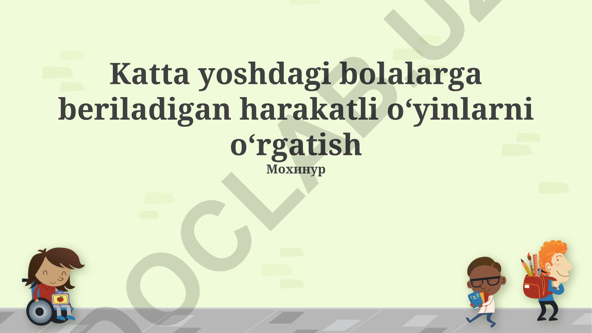 Katta yoshdagi bolalarga harakatli o'yinlarni o'rgatish metodlari