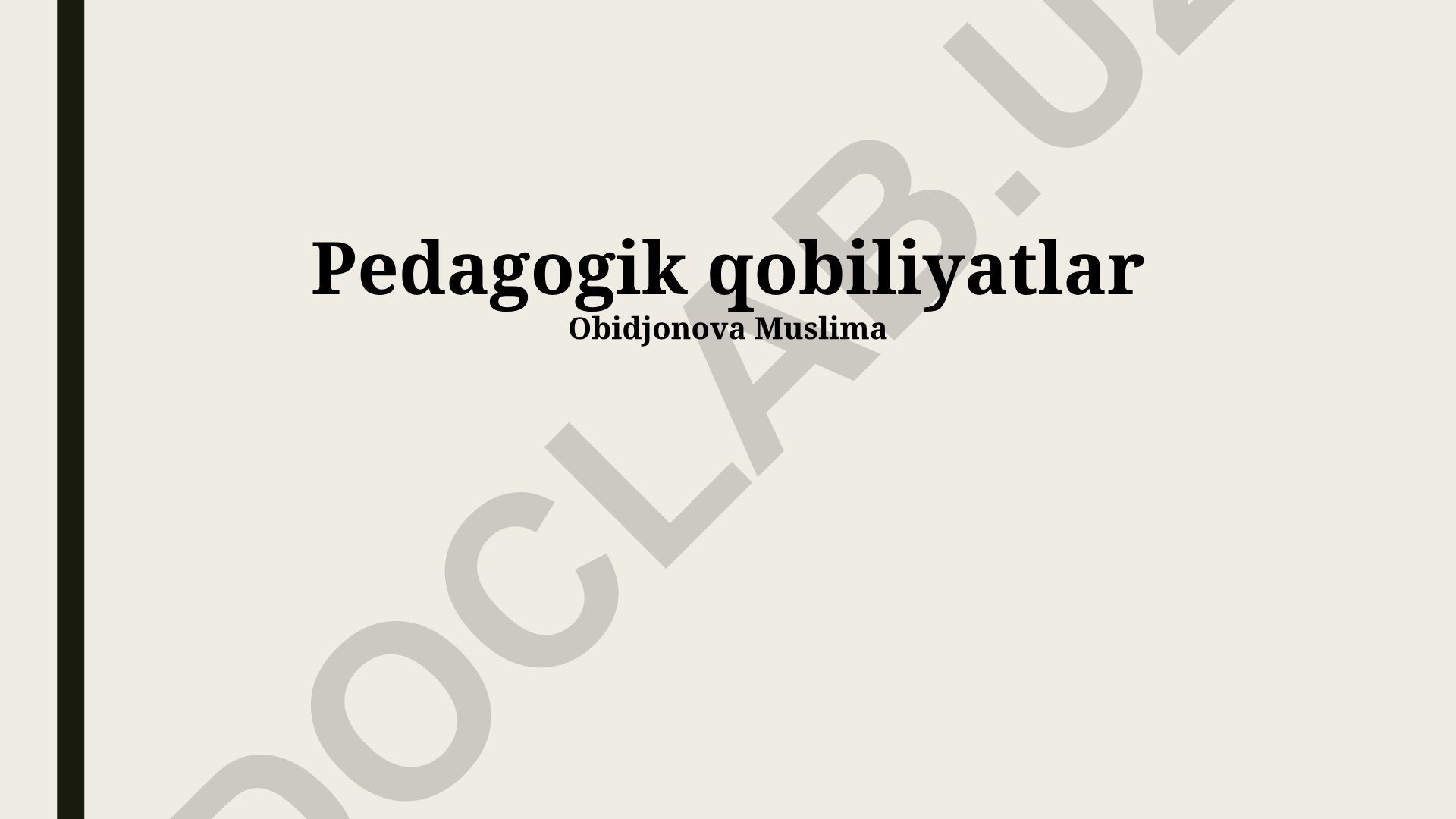 Pedagogik qobiliyatlar va zamonaviy pedagogik texnologiyalar