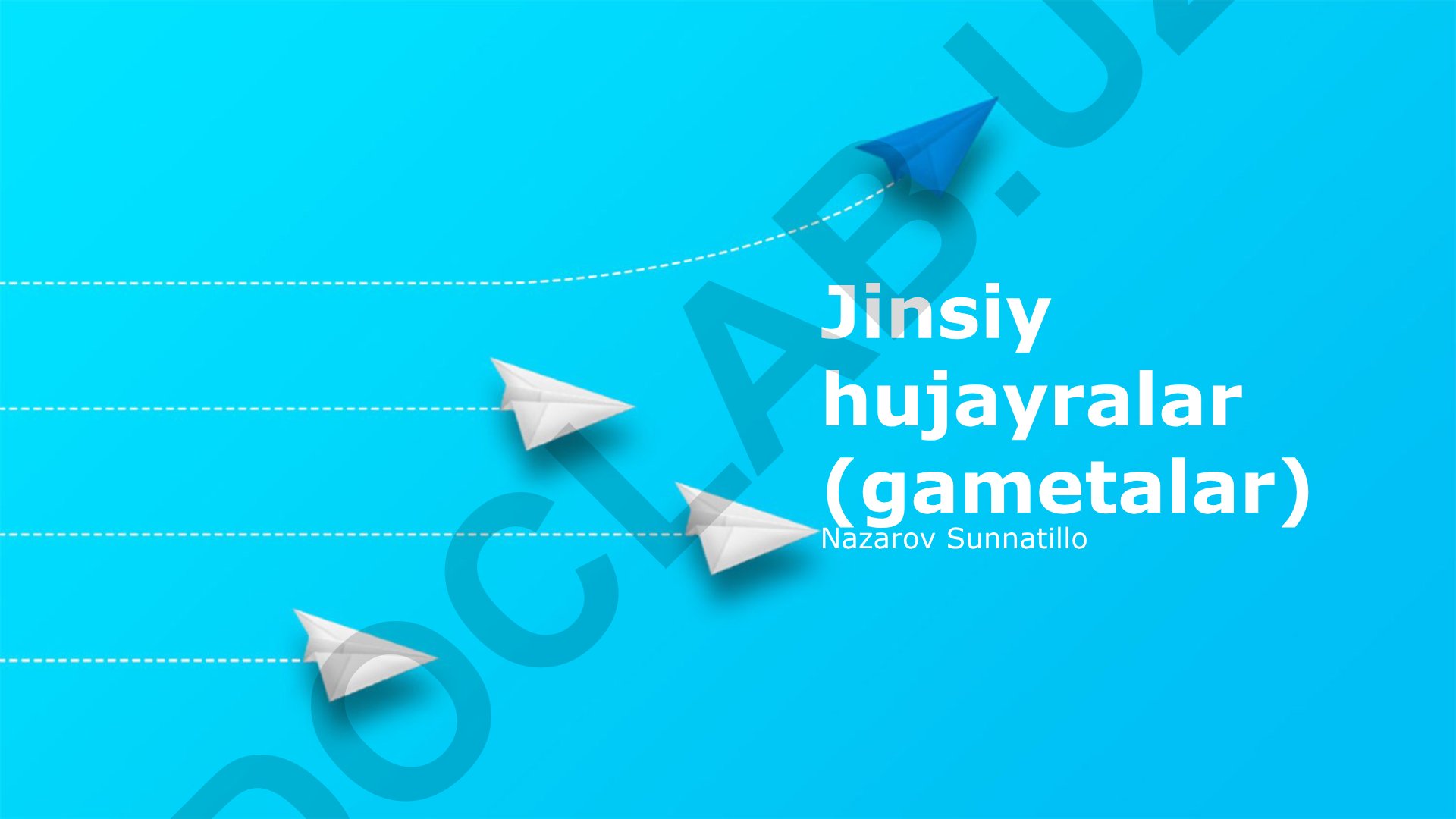 Jinsiy hujayralar (gametalar) va gametogenez jarayoni