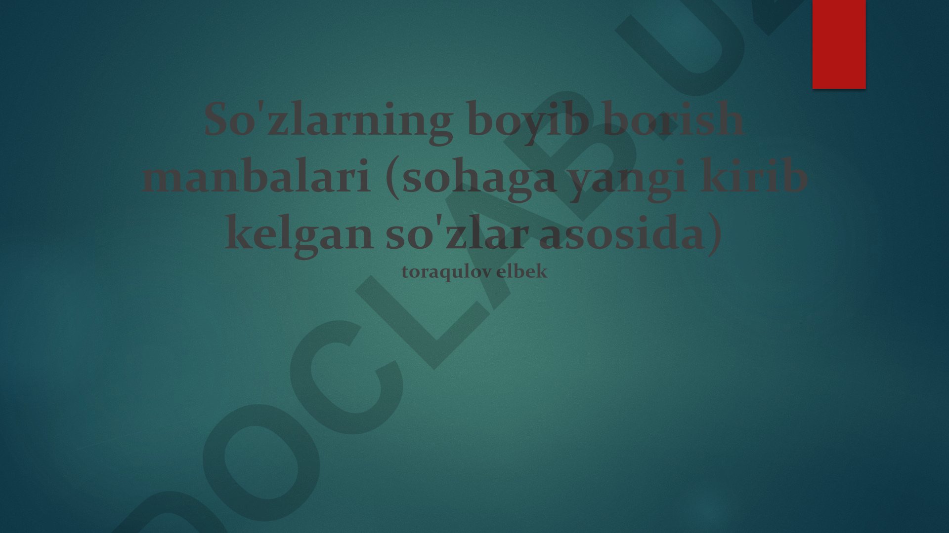 So'zlarning boyib borish manbalari va lug'atni boyitish strategiyalari