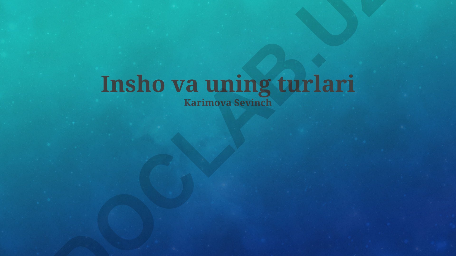 Sug'urta tushunchasi, turlari va tanlash jihatlari