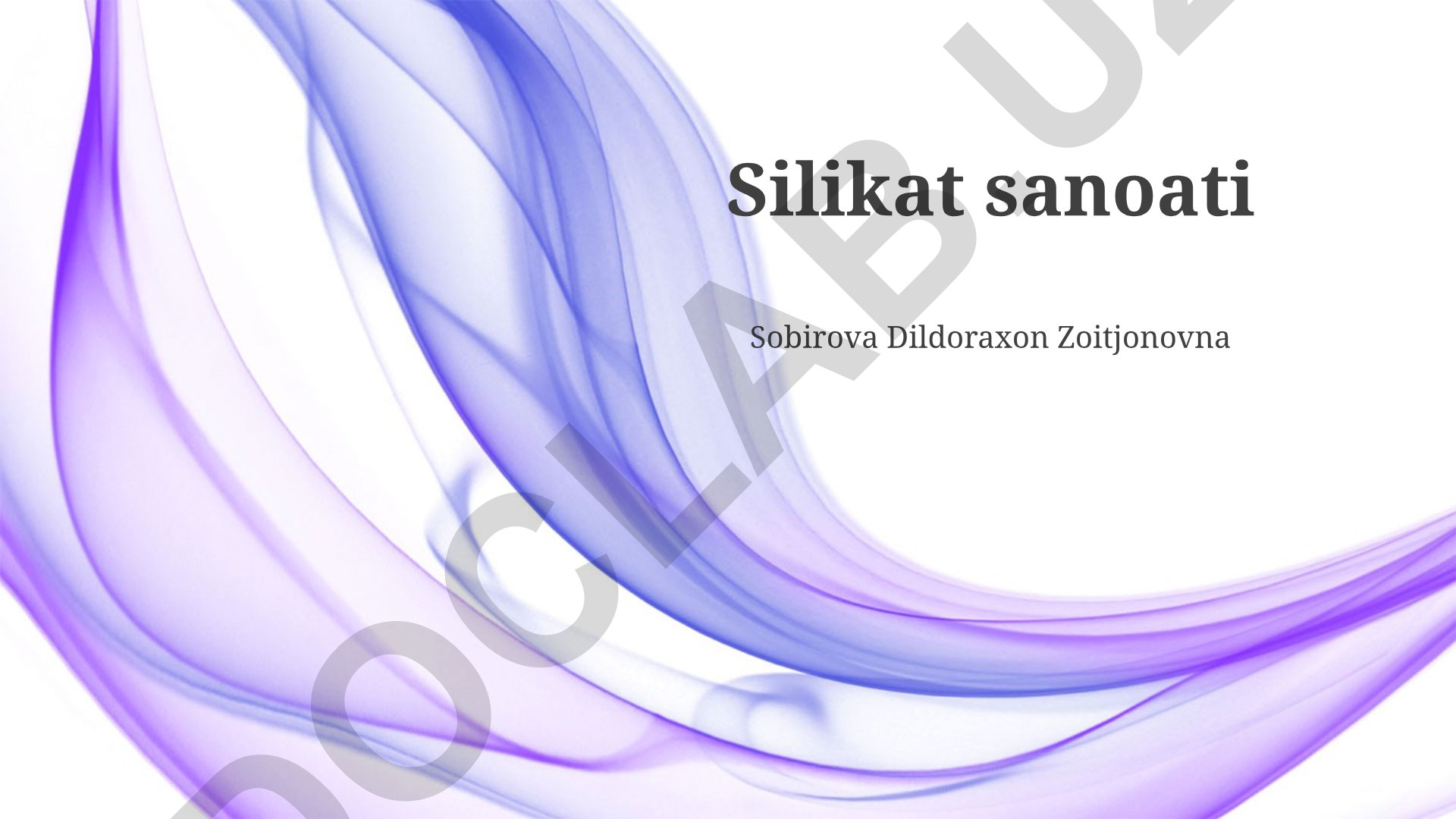 Silikat sanoatining iqtisodiy ahamiyati va kelajak istiqbollari