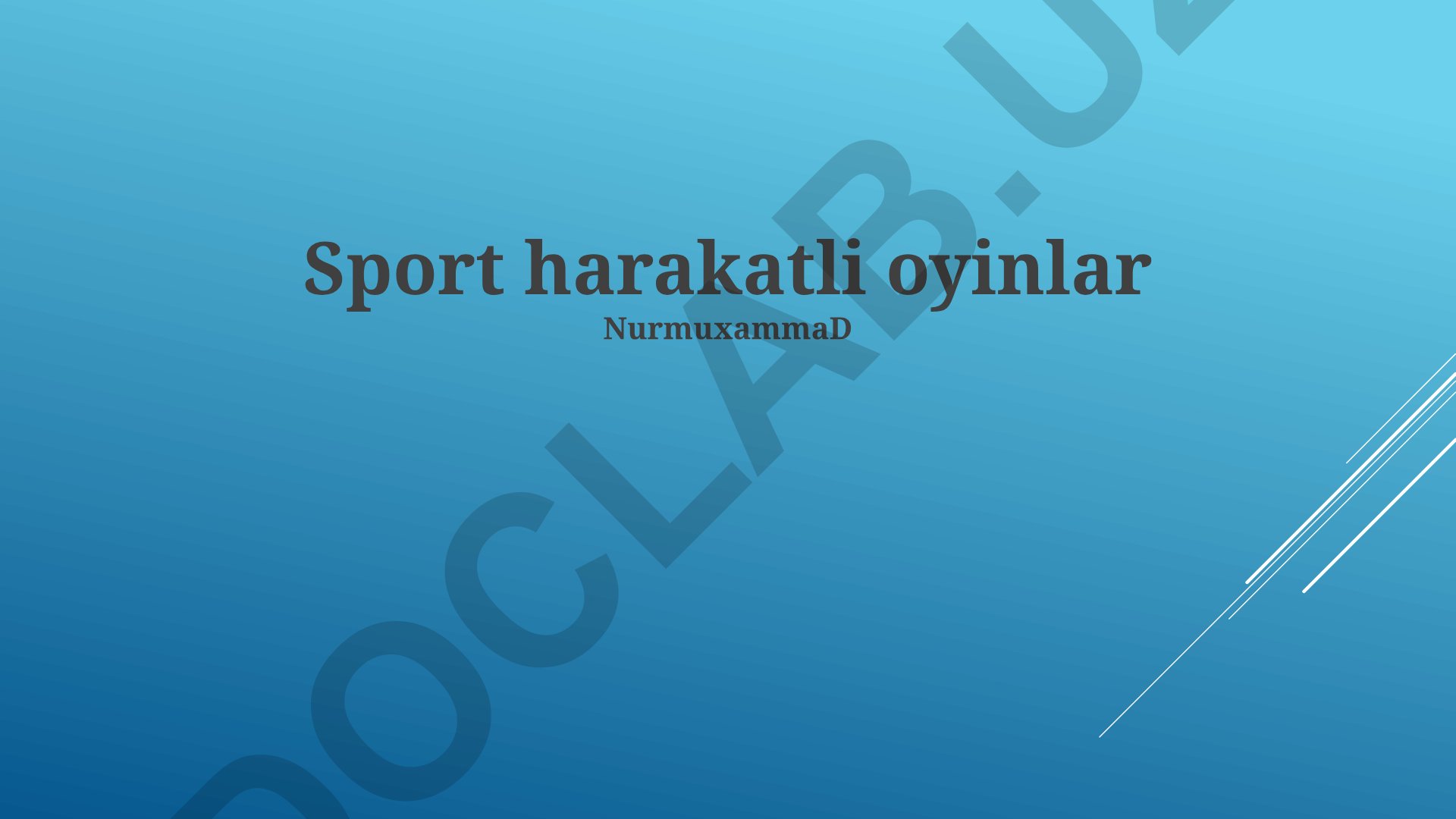 Sport turlari, jismoniy tayyorgarlik va texnologiyalar