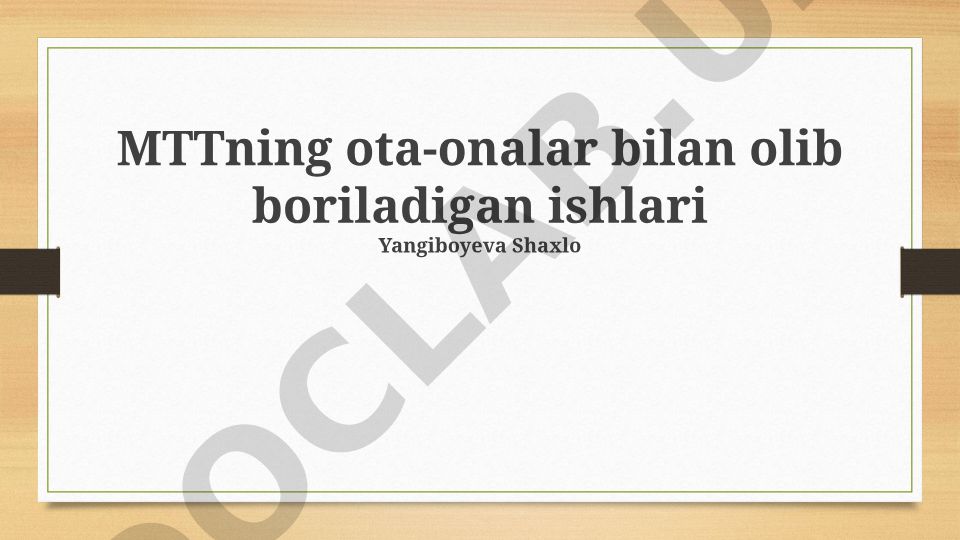 MTT va ota-onalar hamkorligi: muloqot, strategiyalar va amaliy misollar