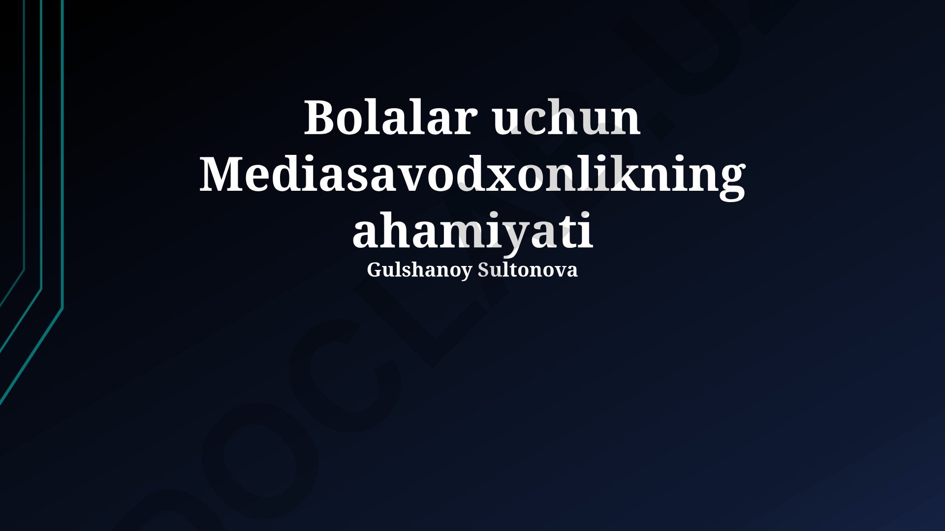 Bolalar uchun mediasavodxonlikning ahamiyati