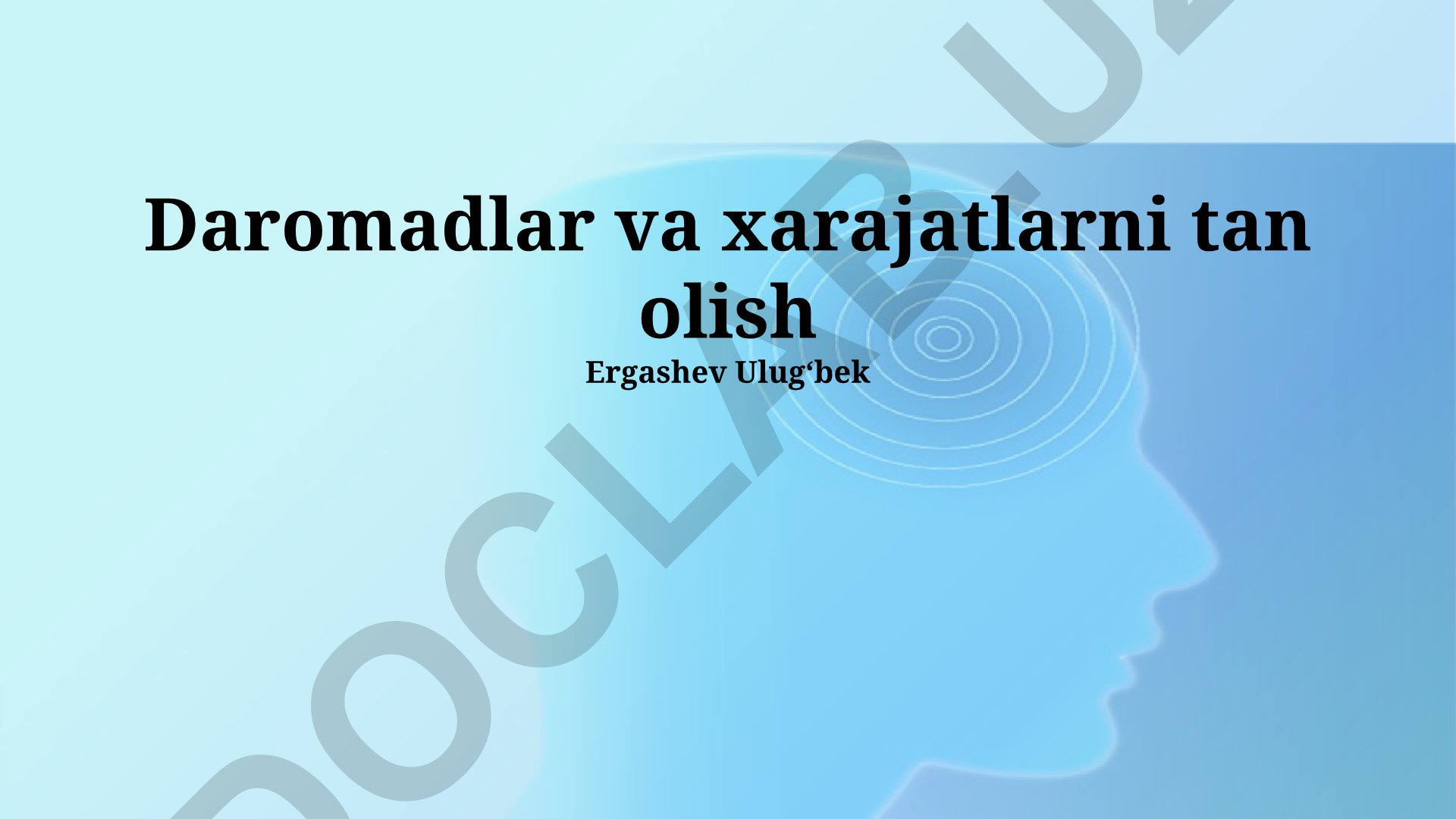 Daromadlar va xarajatlarni tan olishning asosiy printsiplari va usullari