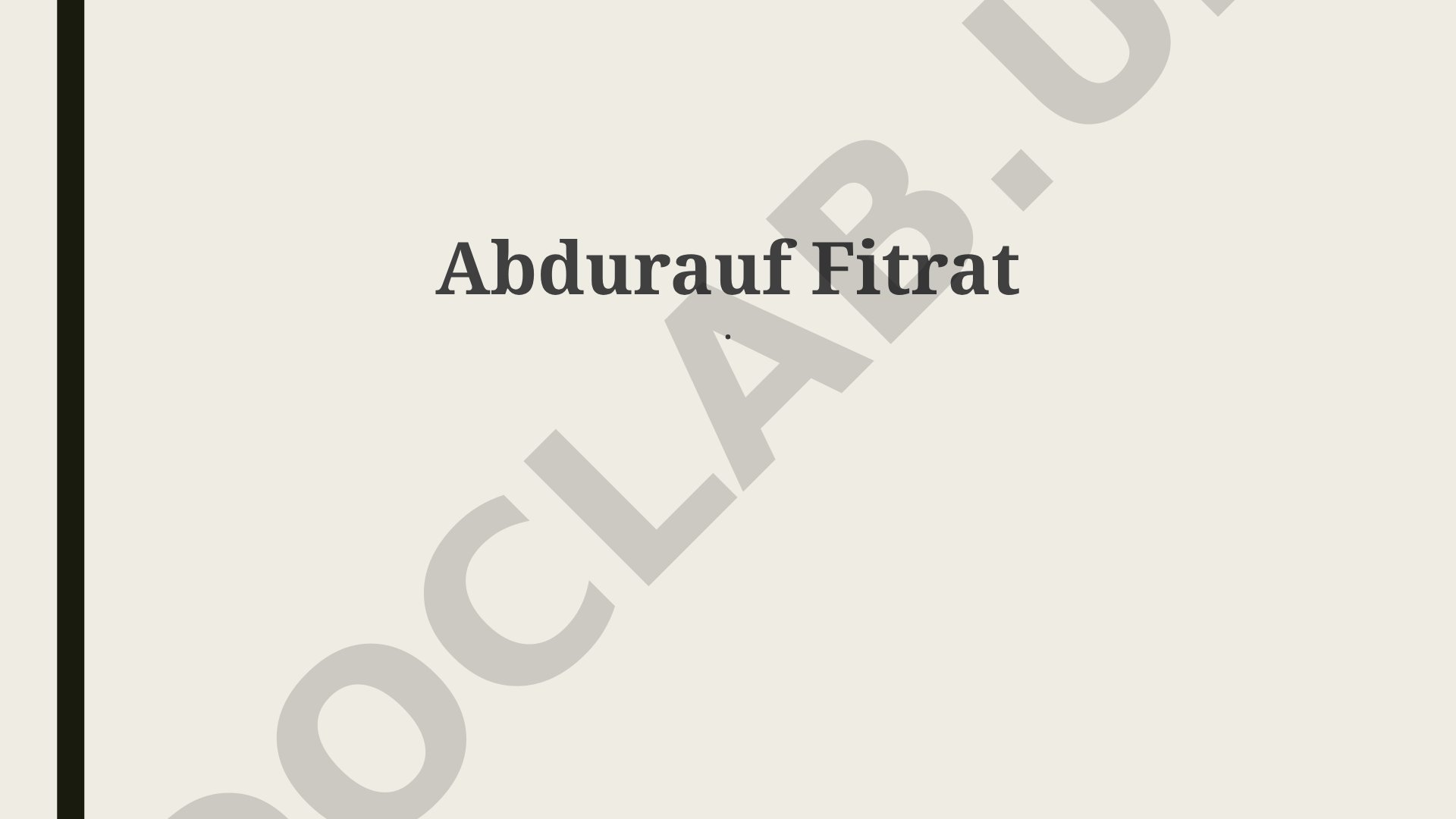 Abdurauf Fitrat: Hayoti va Faoliyati