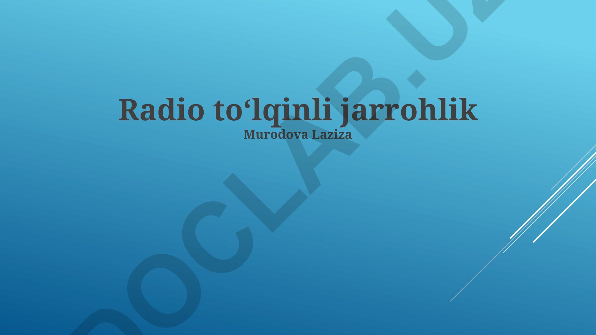 Radio toʻlqinli jarrohlik