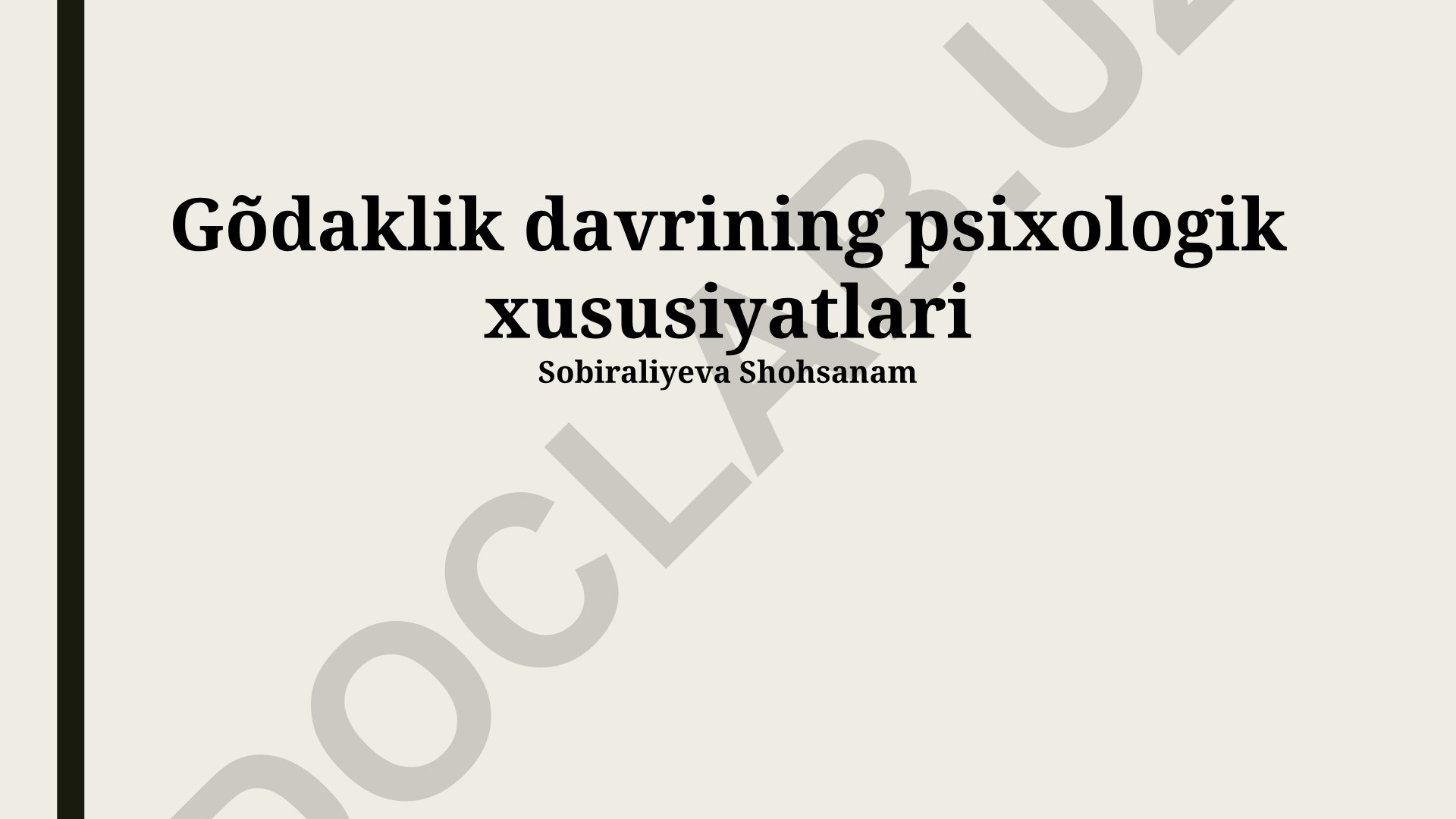 Klimakterik davrning psixologik xususiyatlari