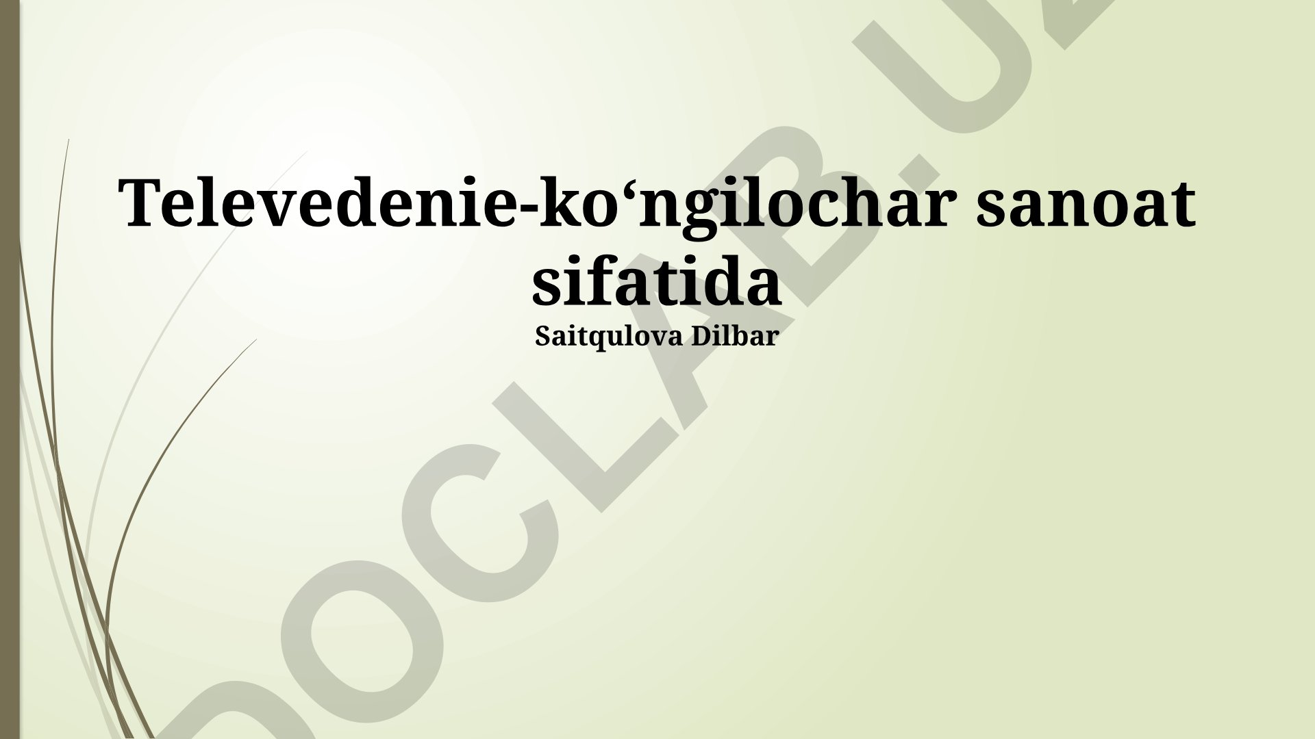 Televideniye sanoati sifatida: tarix, rivojlanish va kelajagi