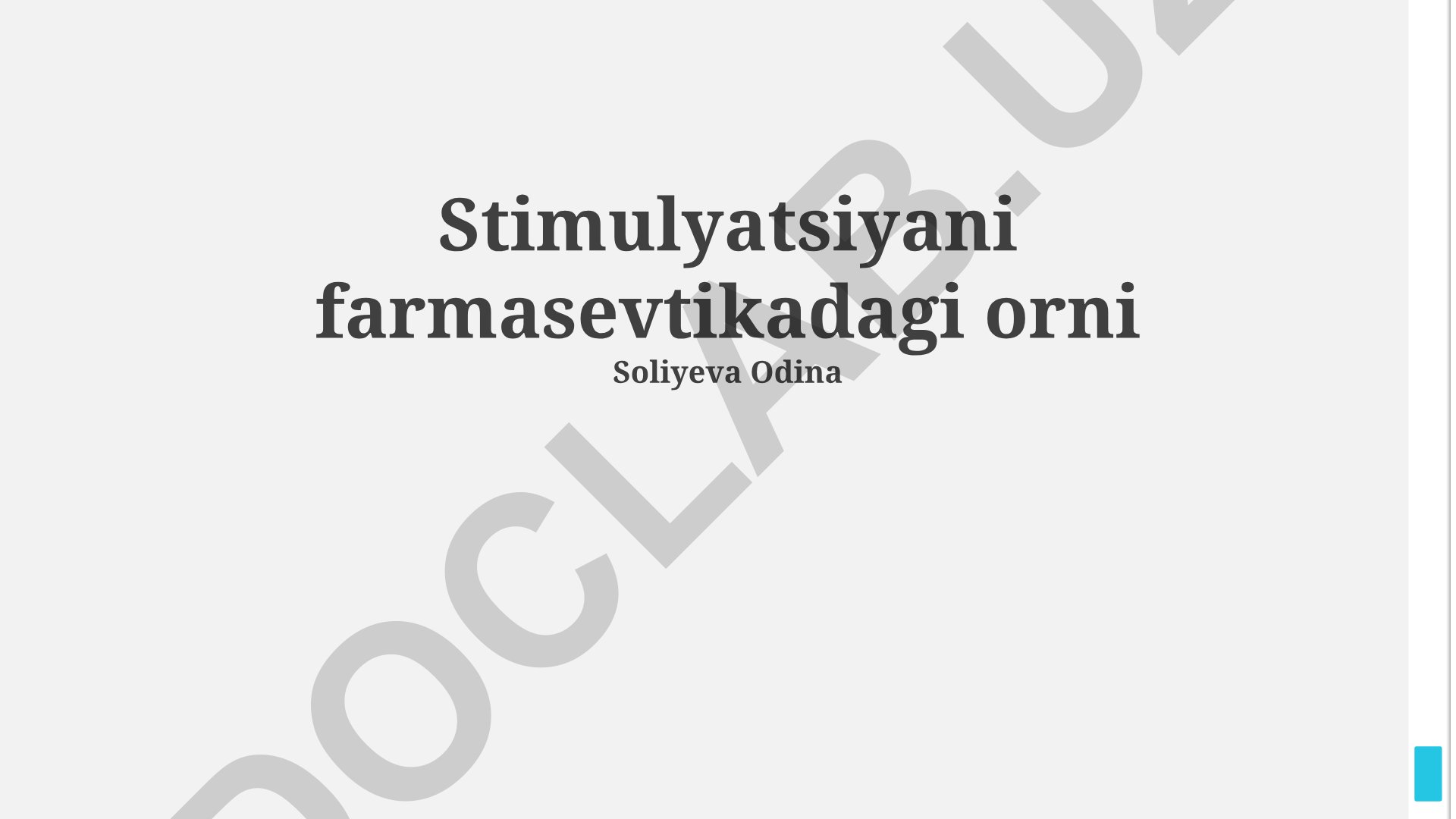 Farmatsevtikada stimulyatsiyaning o'rni va optimallashtirish strategiyalari