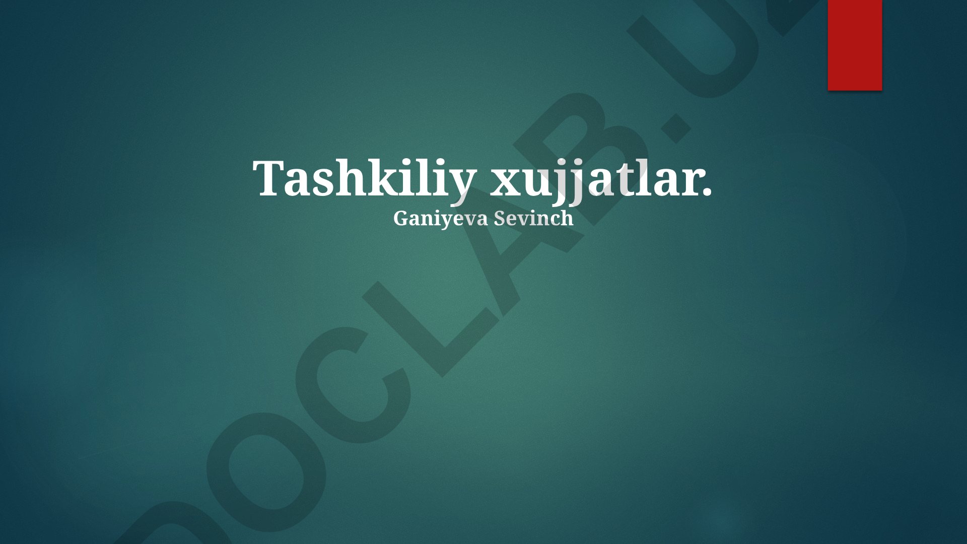 Tashkiliy hujjatlarni saqlash, arxivlash va tahlil qilish