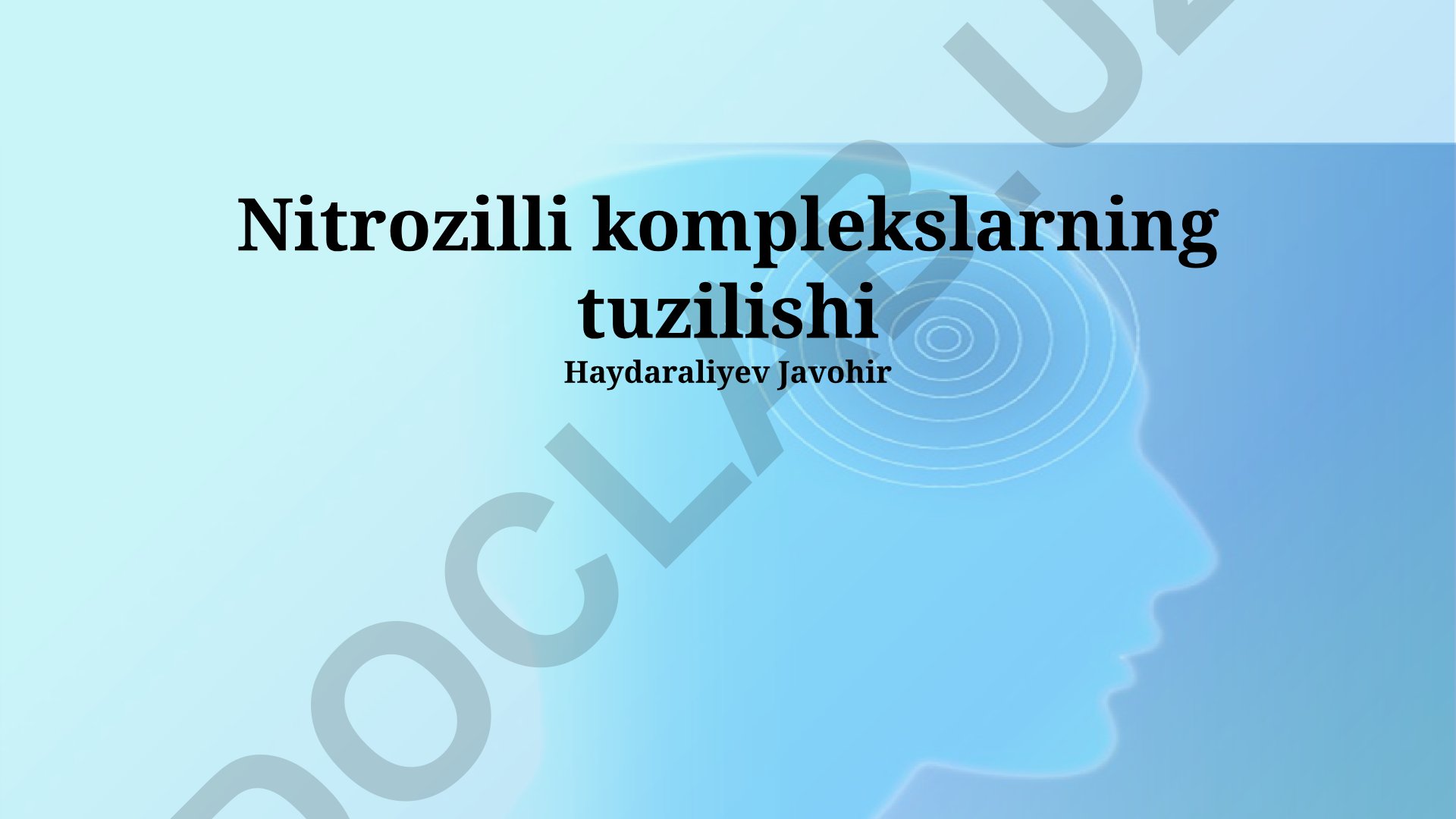 Nitrozil komplekslarning tuzilishi va bog'lanish usullari