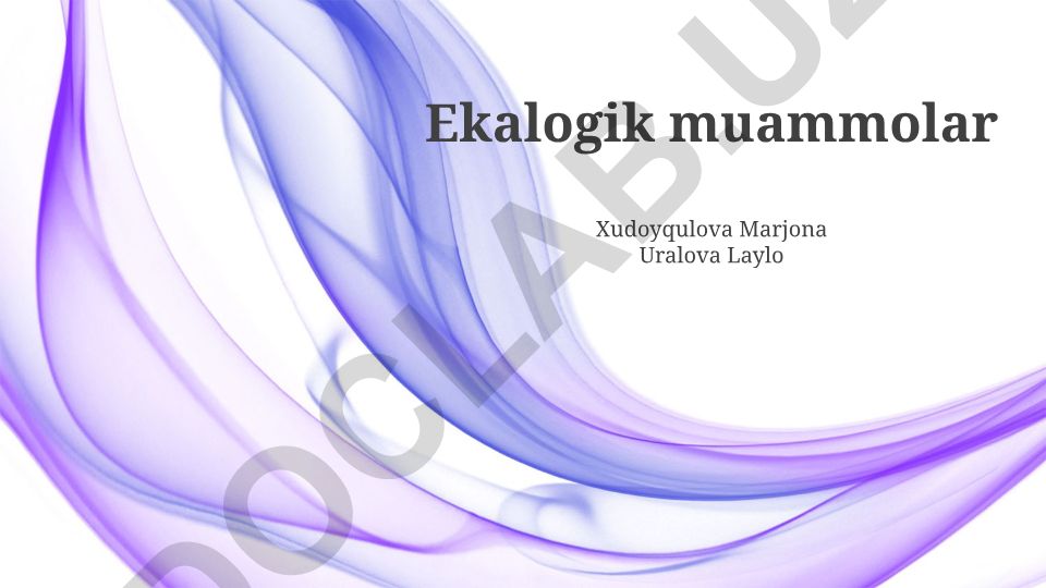 Ekologik muammolar: turlari, oqibatlari va yechimlar