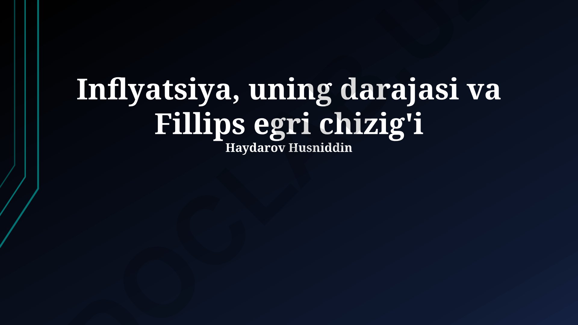 Inflyatsiya, uning darajasi va Fillips egri chizig'i