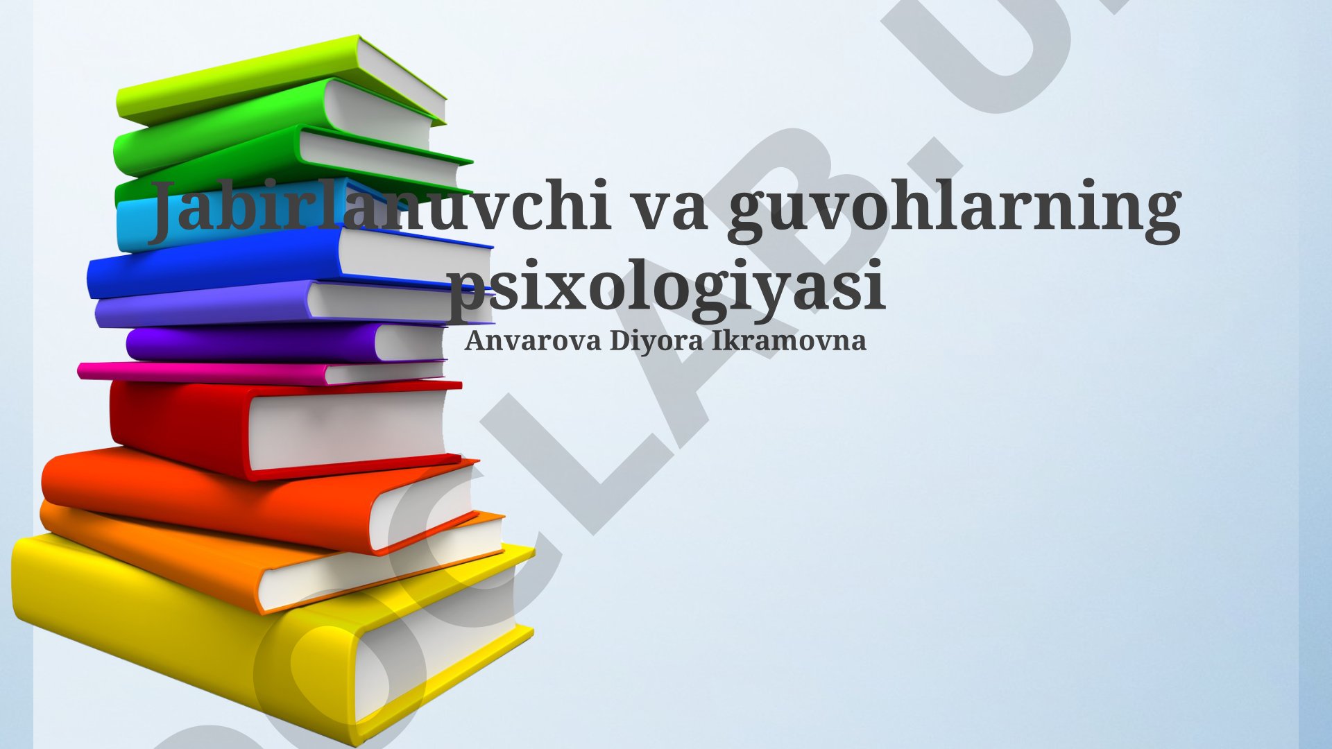 Jabrlangan va guvohlarning psixologiyasi