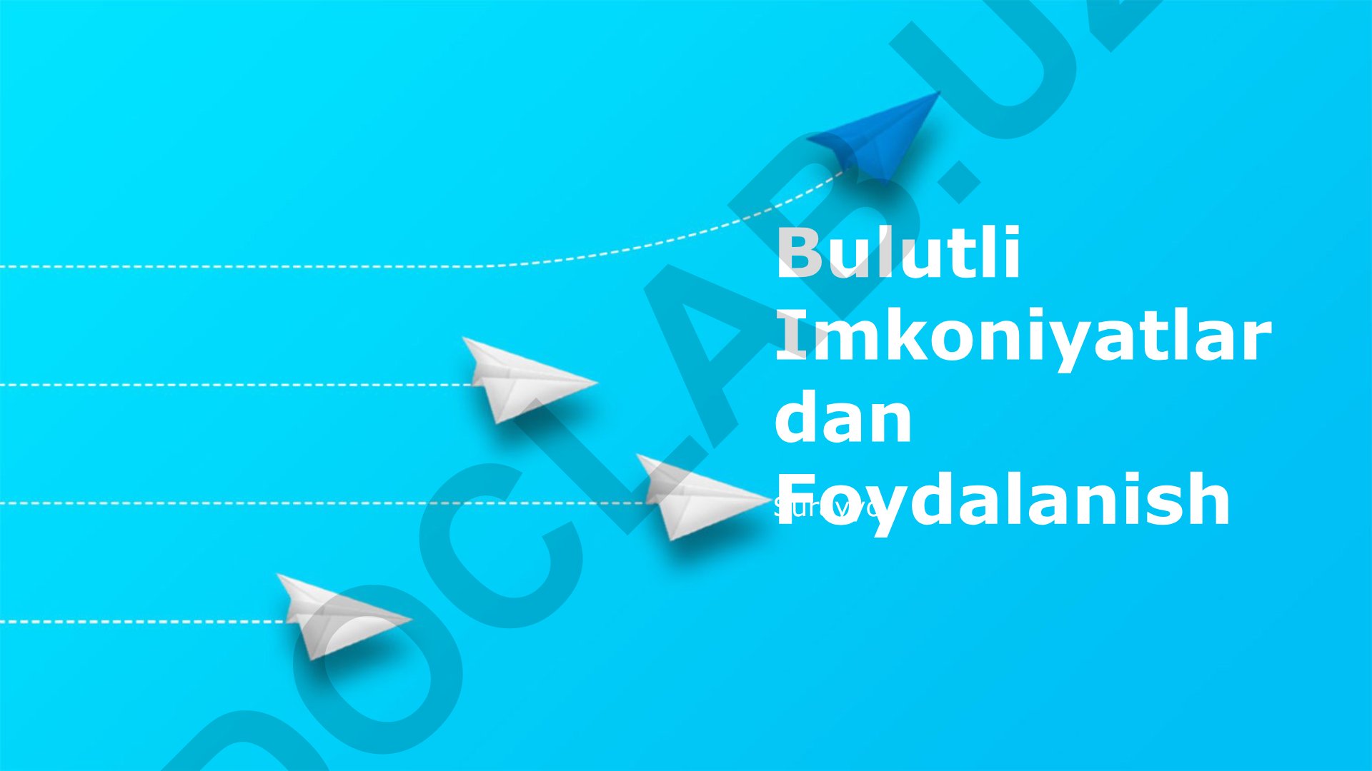 Bulutli Imkoniyatlardan Foydalanish va Cloud-Native Development