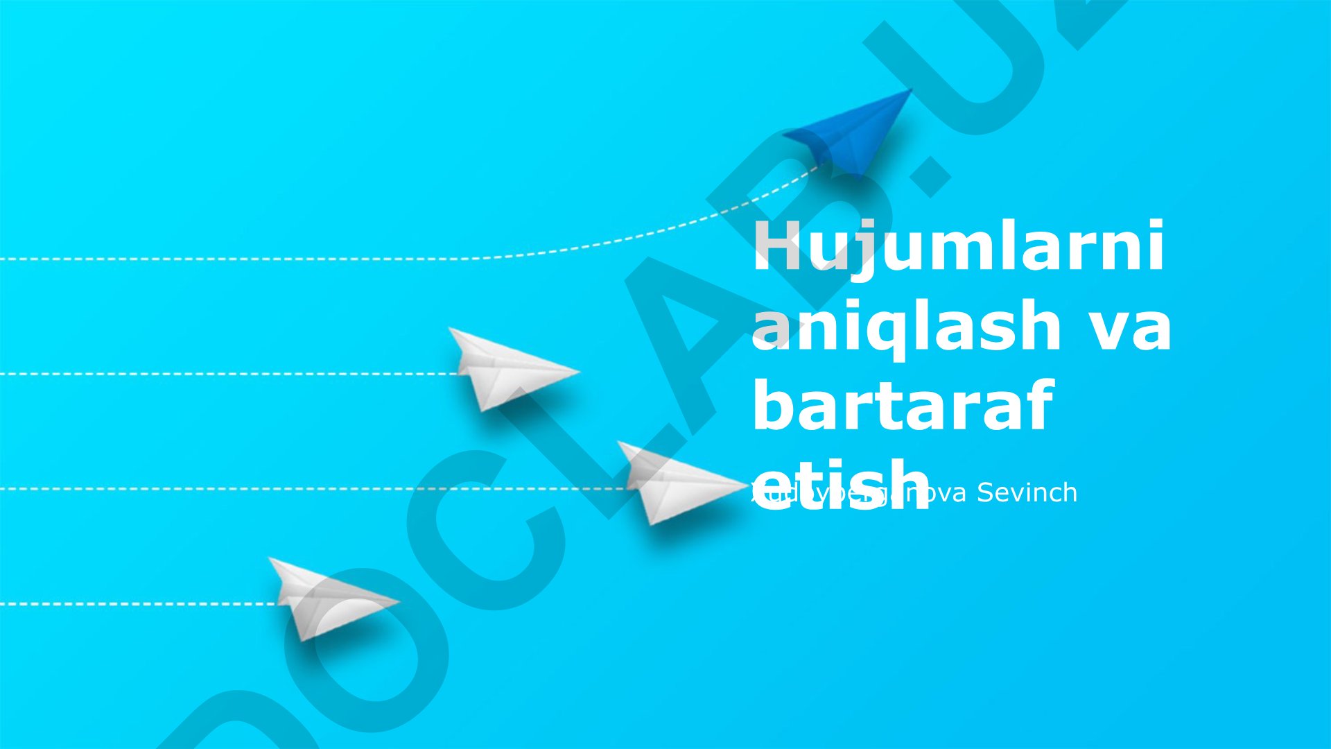 Hujumlarni aniqlash va bartaraf etish