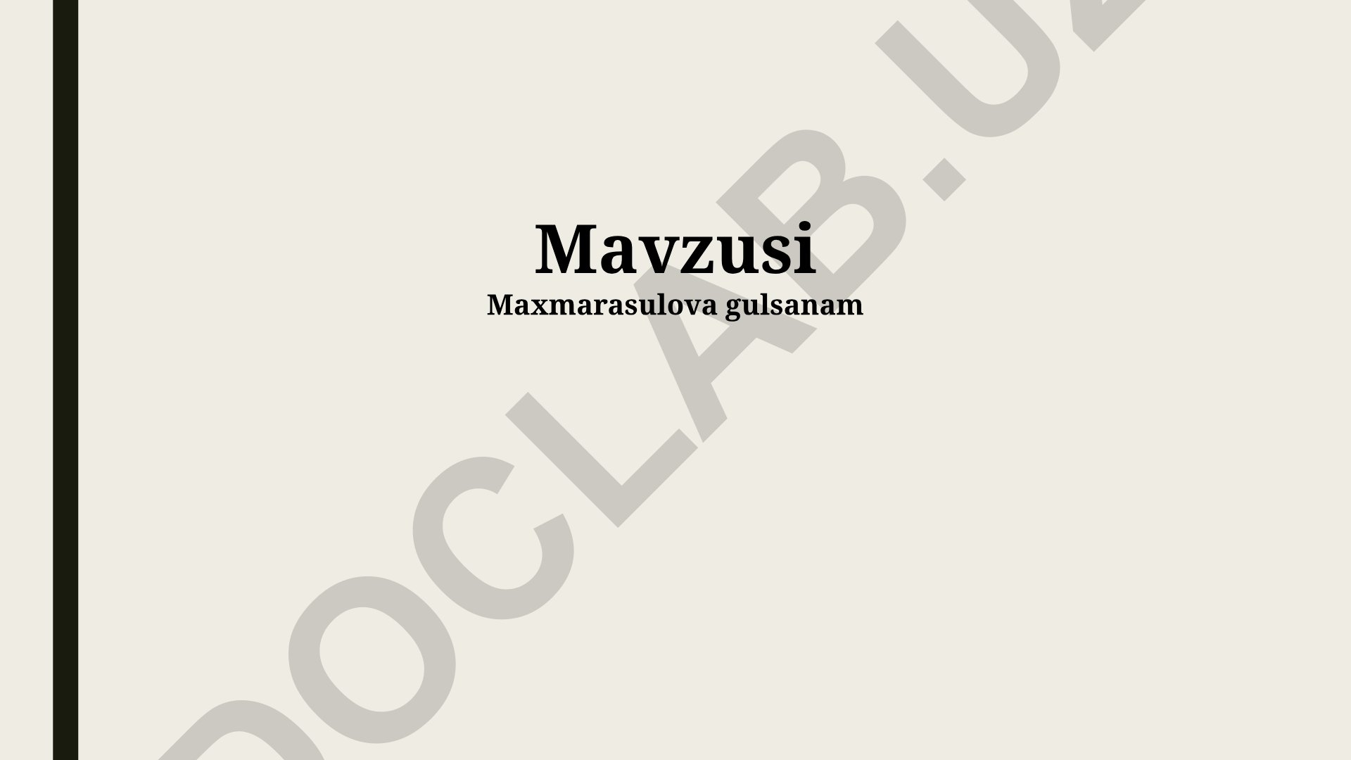 Maxmarasulova Gulsanam - Asosiy argumentlar, xulosa va kelajakdagi qadamlar