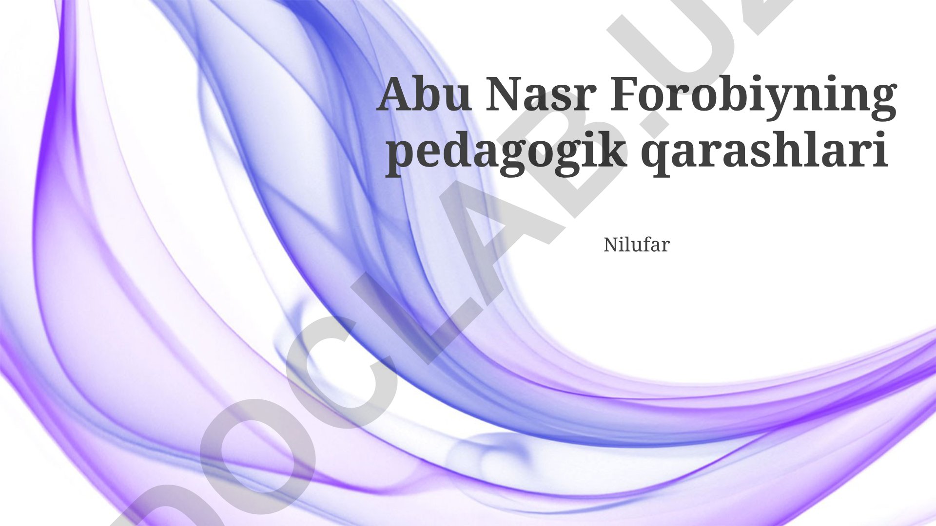Abu Nasr Forobiyning pedagogik qarashlari va zamonaviy ta'lim
