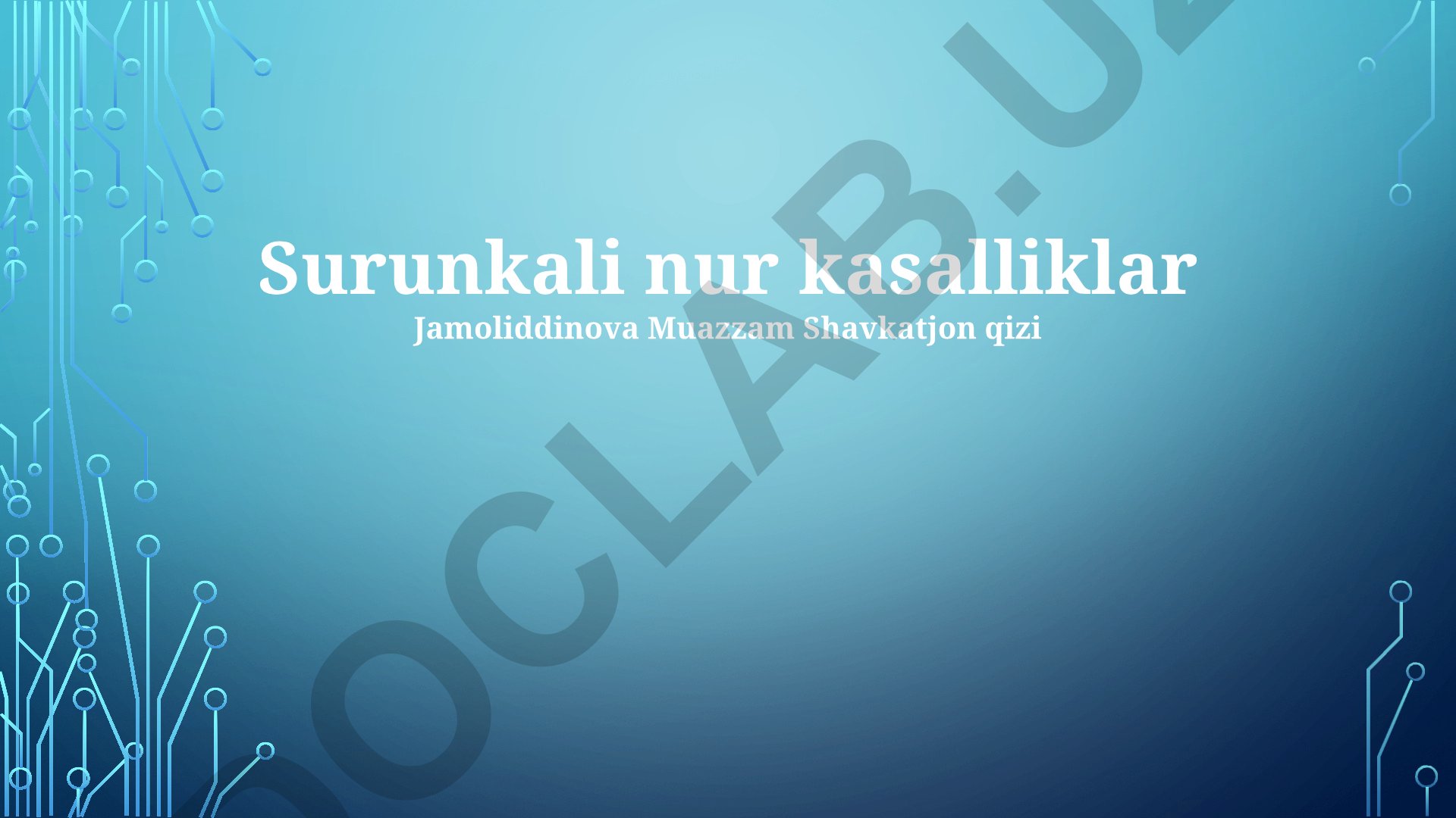 Surunkali nur kasalliklar