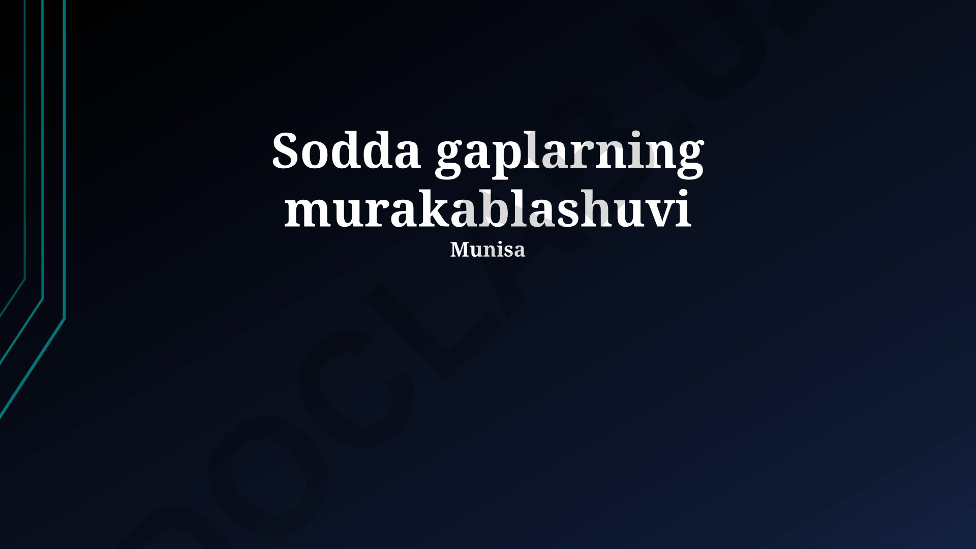 Sodda gaplarning murakablashuvi va madaniy farqlar