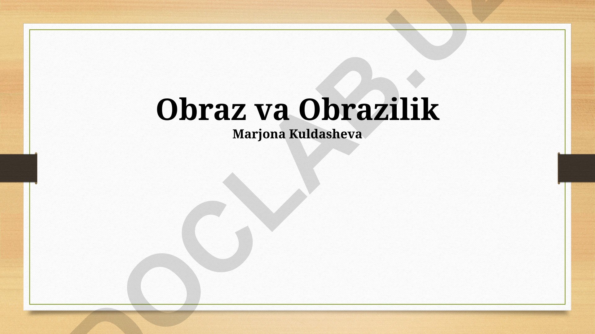 Tasvir va obraz: Tasvirlash usullari, madaniy ahamiyati va psixologik ta'siri