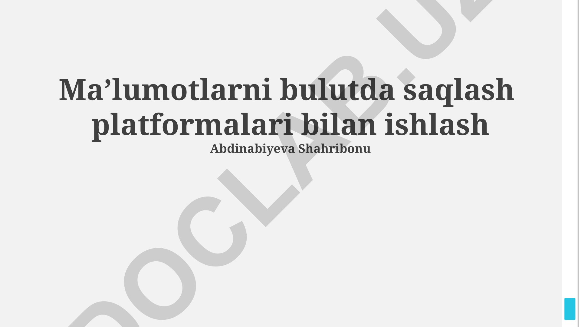 Bulutli saqlash platformalari bilan integratsiya va tanlash