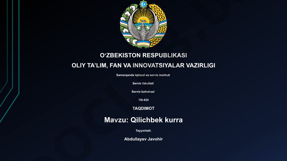 Qilichbek bali: Ta'rif, tarix, madaniy ahamiyati va kelajak istiqbollari