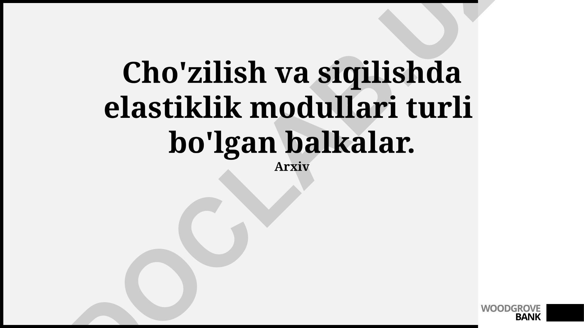 Turli elastiklik modulli balkalarning tortish va siqishdagi xulq-atvori