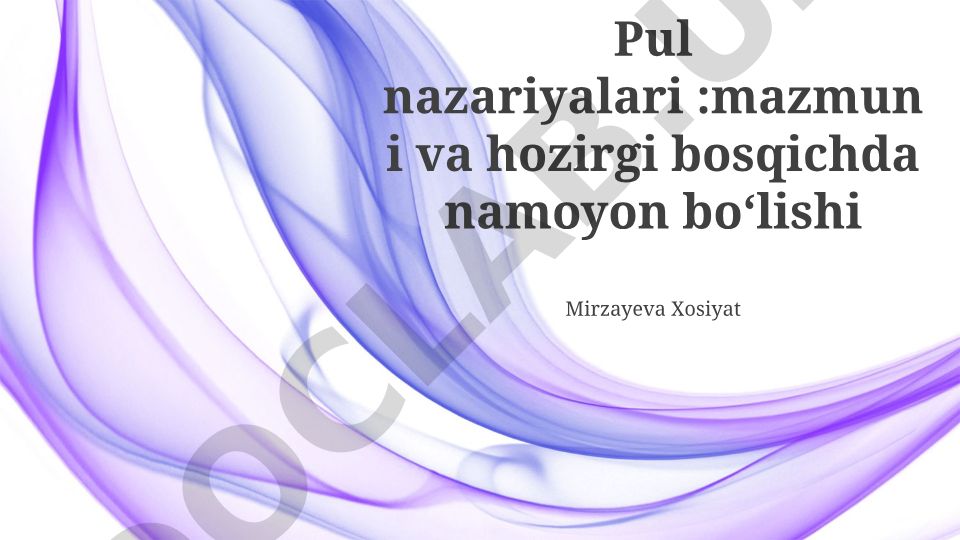 Pul nazariyalari: Asosiy yo'nalishlar, tarixiy rivojlanish va zamonaviy tendentsiyalar