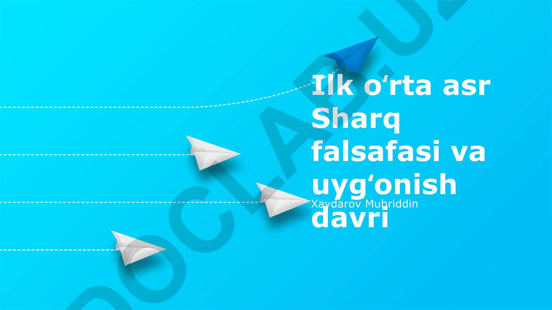 Ilk oʻrta asr Sharq falsafasi va uygʻonish davri