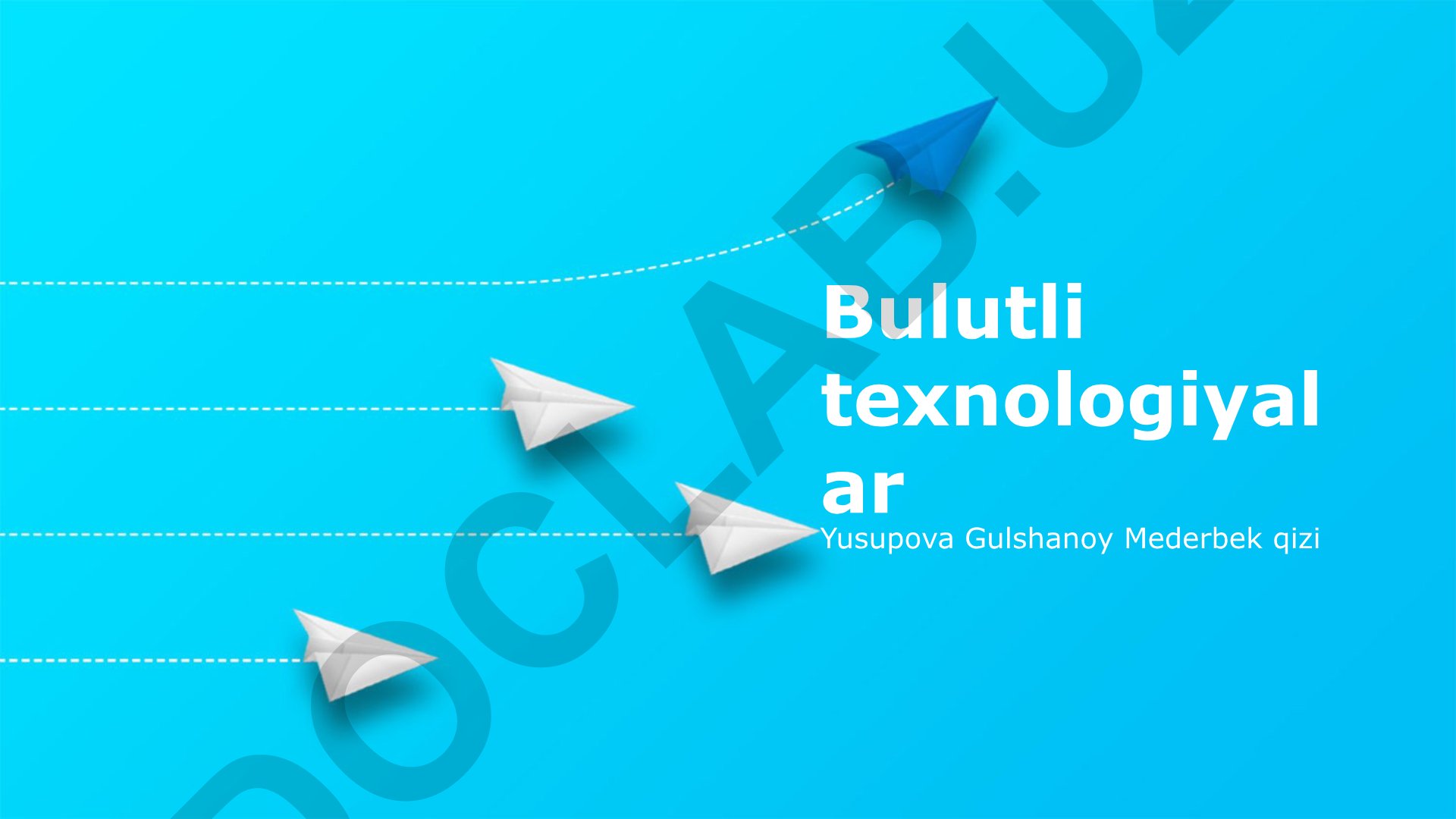 Bulutli texnologiyalar: foydalanish, xavfsizlik va afzalliklar