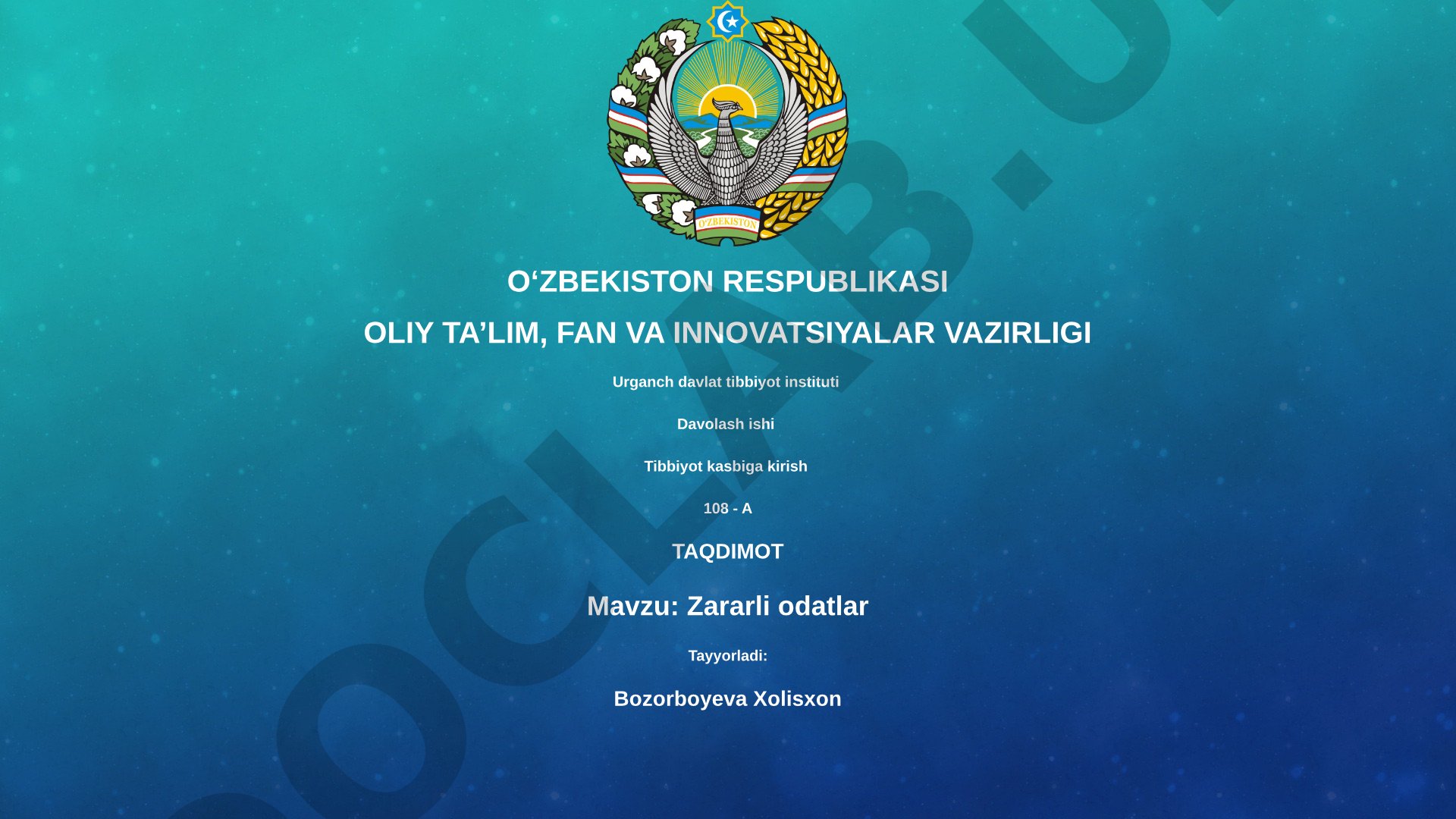 Zararli odatlar